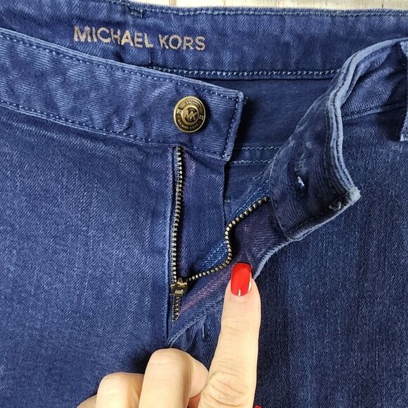 Michael Kors Bermuda Denim Shorts Blue Size 14 - Picture 5 of 9